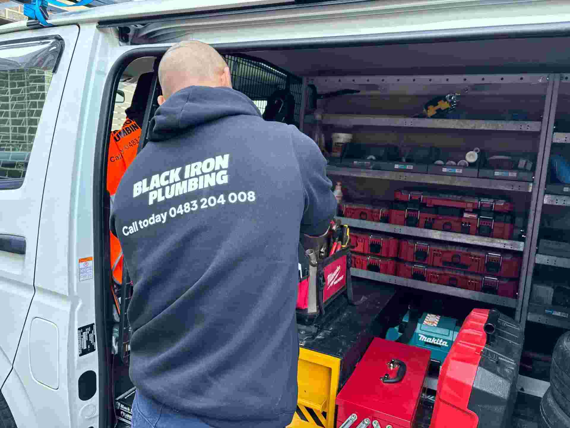 Black Iron Plumbing Van In Melbourne