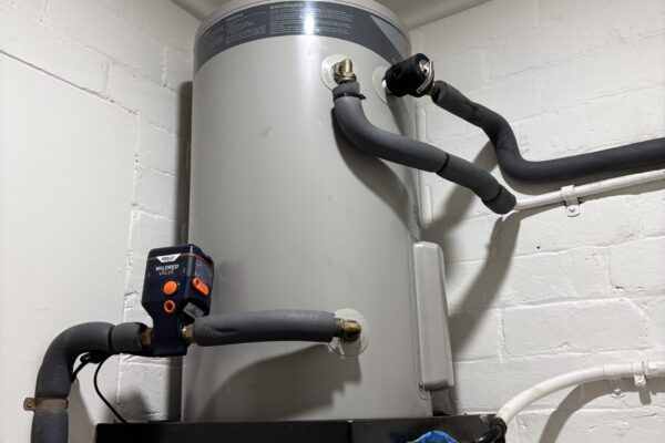 rheem electric hot water system repaired by plumber